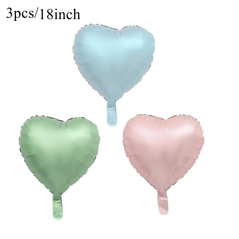 3/5pcs18inch Herz Stern Luftballons Vintage Rosa Beige Folienballons für Erwachsene Kinder Alles Gute zum Geburtstag Hochzeit DIY Party Dekorationen – Detail 3