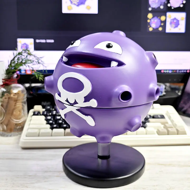 Pokemon Koffing Mosquito Coils Holder Mosquito Coil Tray Clean Anti-Mosquito Koffing Figure Model Doll Collect Toy Birthday Gift