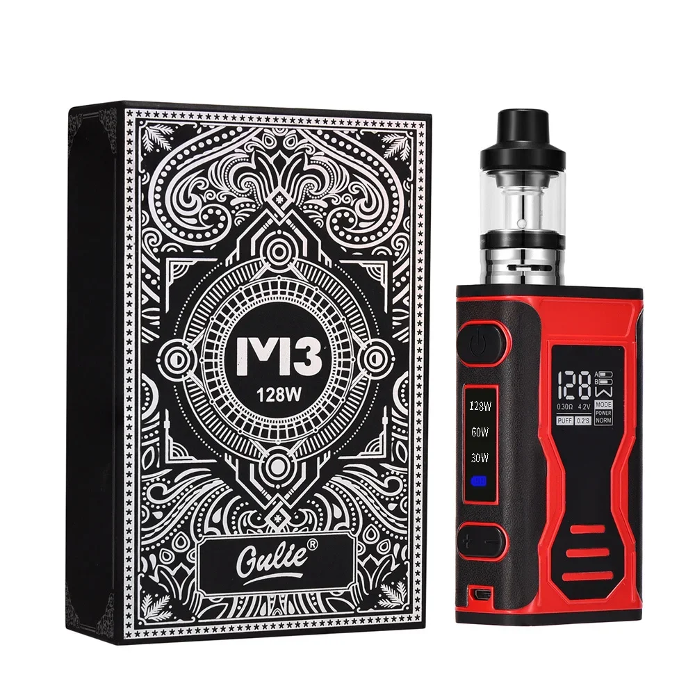 Vape 128w Electronic Cigarette Led Vaporizer 3.5ml 2000mah Box Mod Vape Kit Hookah Vaper Vs SUBTWO 200W Vaping Kit