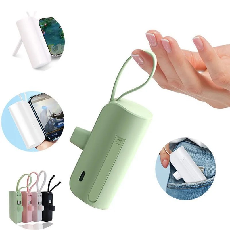 

Миниатюрный портативный power bank 10000 мАч, внешний аккумулятор с функцией plug and play для iPhone, Samsung, Huawei, Xiaomi