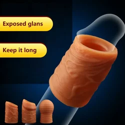 3 Types Foreskin Restoration Correction Penis Rings Delay Ejaculation Sex Toys For Men Reusable Cock Ring Men's Ring Corrector