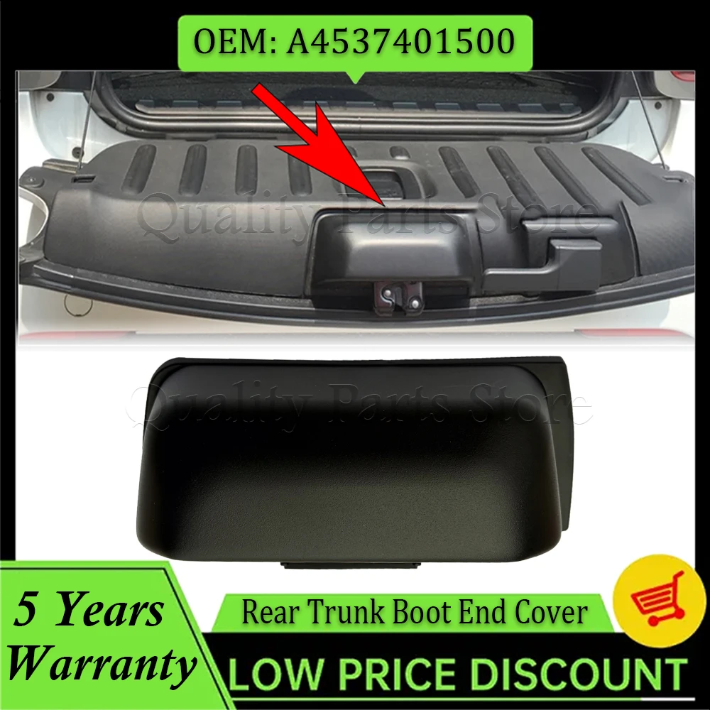

Trunk Lock Cover ABS Car Accessories For Mercedes For-Smart For Fortwo W453 2015-2022 Car Rear Trunk Boot End Cover A4537401500