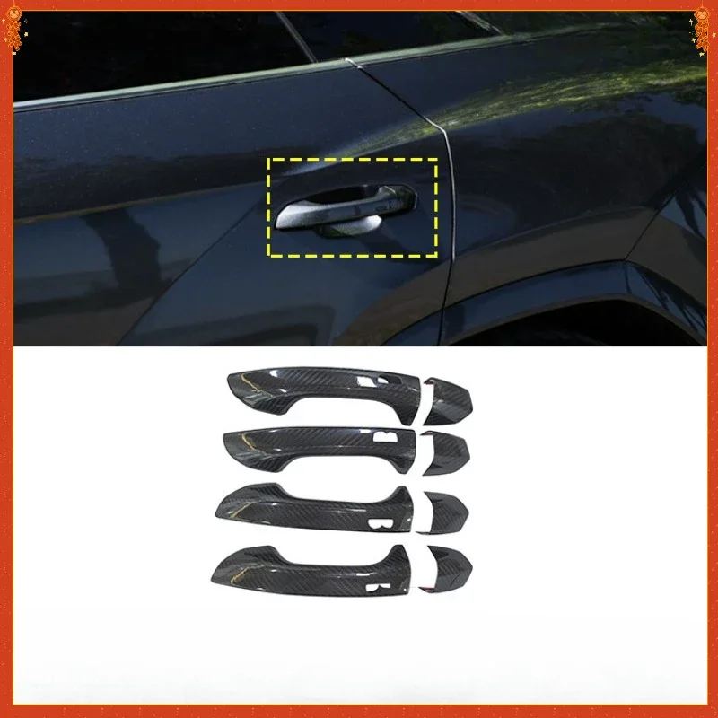 

For Lamborghini Urus Real Dry Carbon Fiber exterior door handle decorative cover car interior modification 2018-2021