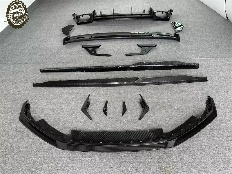 Kits de Carrocería de Fibra de Carbono Estilo Performance para Audi R8 Kit 2016-2018, Faldones Laterales, Difusor Delantero, Alerón Trasero, Piezas de Auto