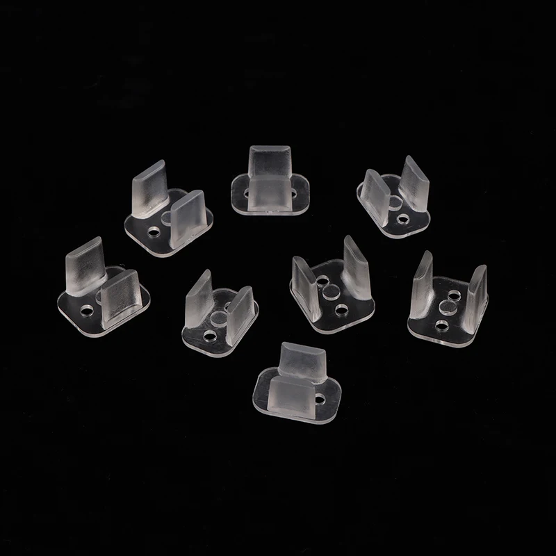 20Pcs Neon Strip Clip 6x12mm / 8x16mm LED Fixing ABS Plastic Mounting Clips LED Fixing ABS Plastic Mounting Clips