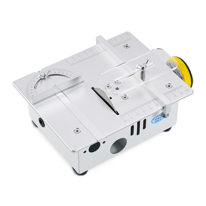 

Desktop Micro Multi-function Table Saw PCB Small Cutter DIY Mini Aluminum Alloy Model Small Chainsaw