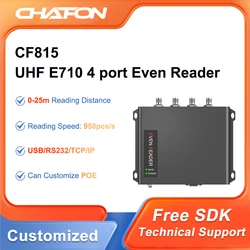 CHAFON 15M Impinj R2000 Chip Cao Cấp Cố Định Uhf Đầu Đọc Thẻ Rfid RS232 TCP/IP Cho Giao Diện Quản Lý Kho Hàng Giá Rẻ SDK