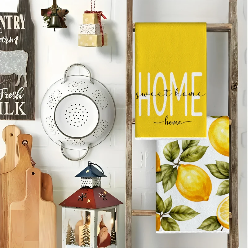 قطعتان، مناشف مطبخ صيفية بتصمي - مراجعة Home Cooking Is The Best وسعره