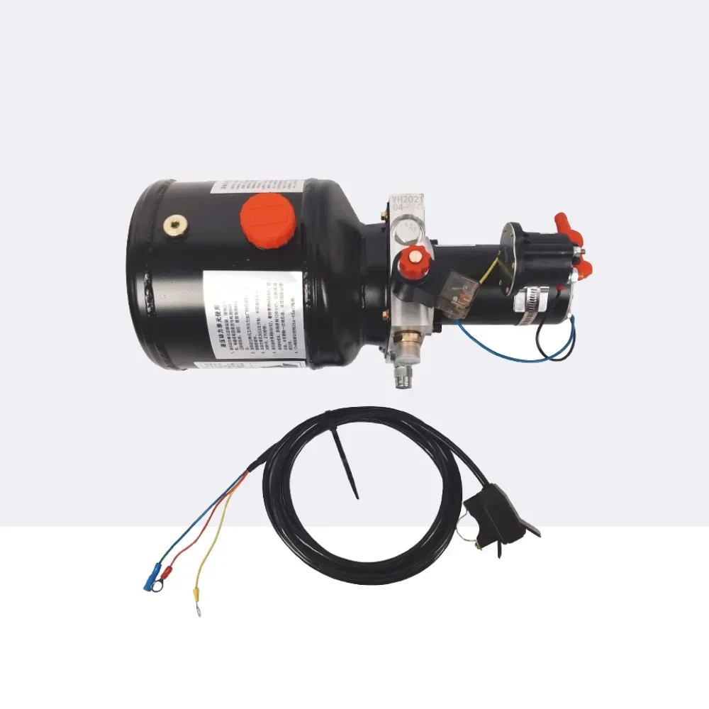 12V 24V 48V 60V 72V 800W 1200W unidirectional hydraulic power unit, electric three-wheel, fuel motorcycle modified dump bucket