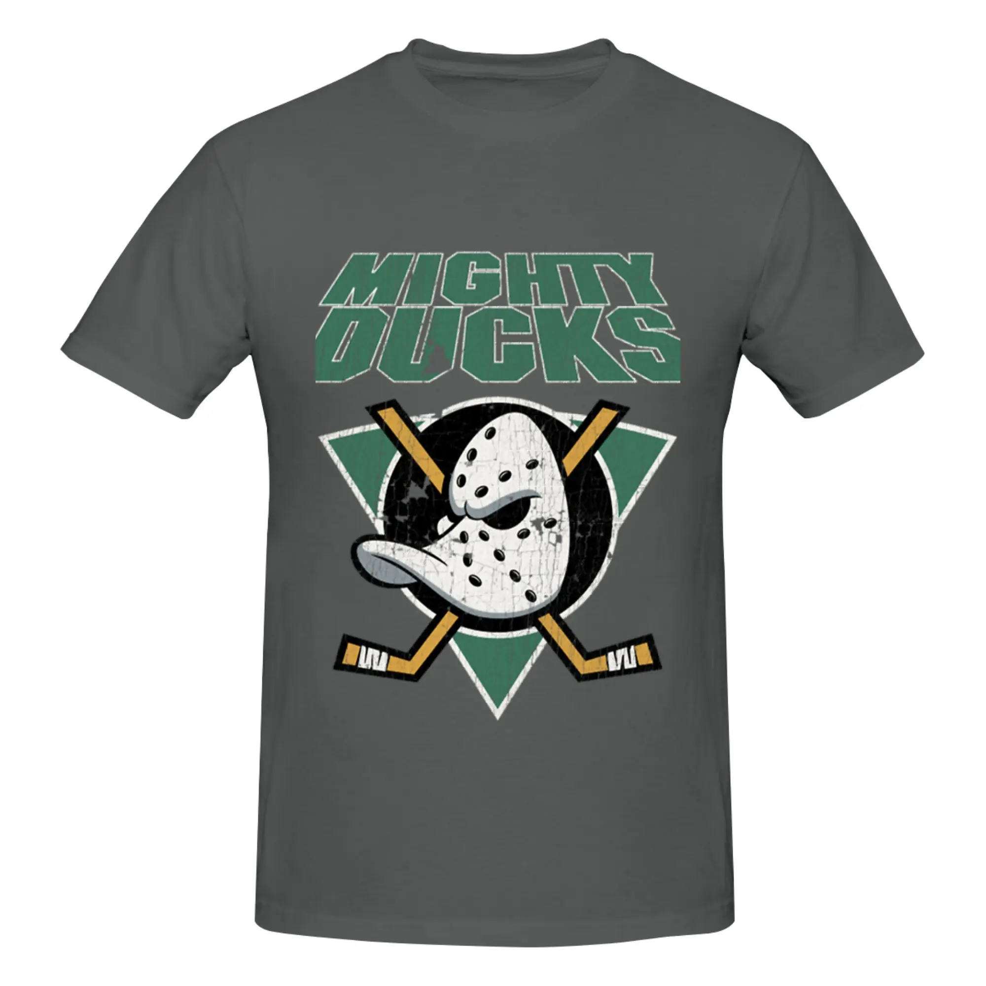 Funny Mighty Ducks Vintage T  Promotion Men's Printed T-Shirt Unisex T shirtAnime