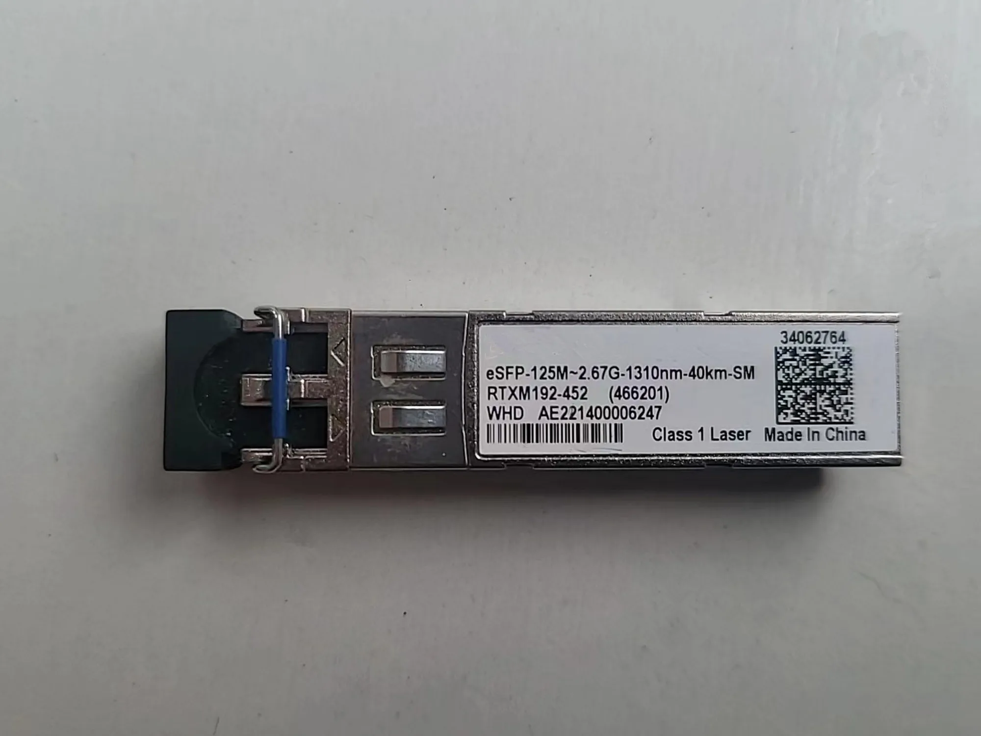 ESFP-125M-2.67G-1310NM-40KM-SM Tunable Optical Switch HUA-WEI 34062764 RTXM192-452 466201 ESFP 40KM Fiber Transceiver