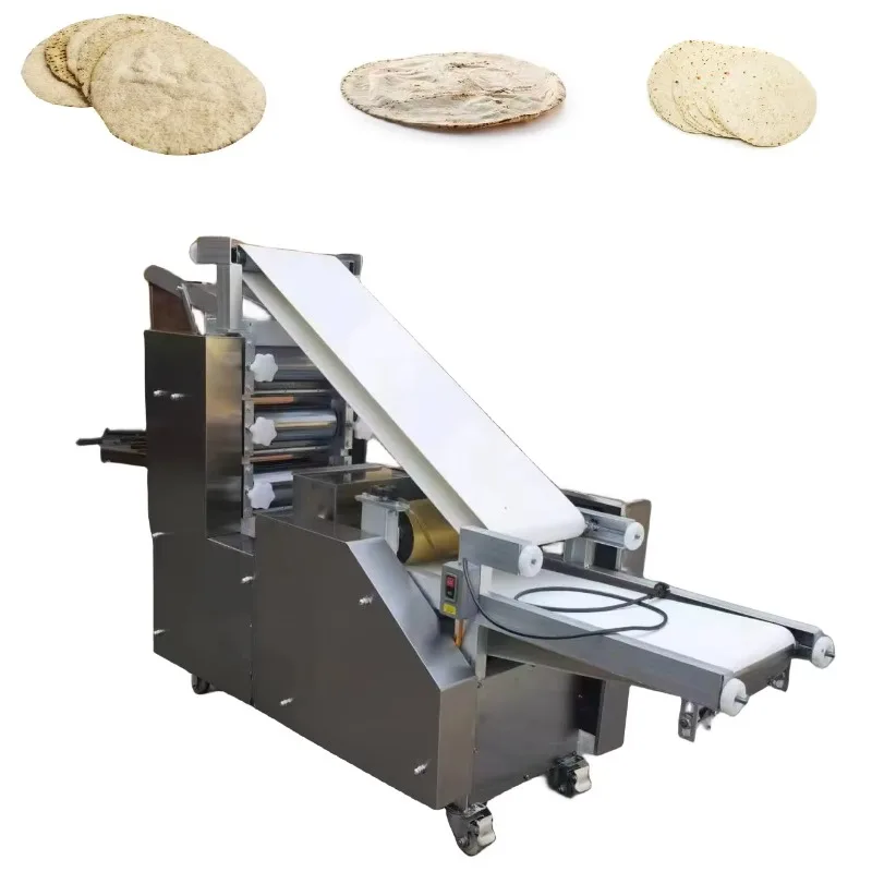 Máquina Automática Industrial para Hacer Tortillas de Harina de 5~50 CM, Pan Árabe Pita, Pizza, Roti, Chapati, Pan Libanés, Lavash