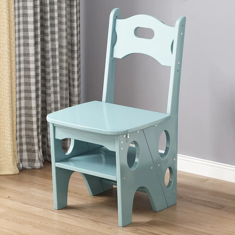 MultiFunction Folding Stool Thickened Step Ladder Chair Portable and Light Luxury Design for Versatile Use