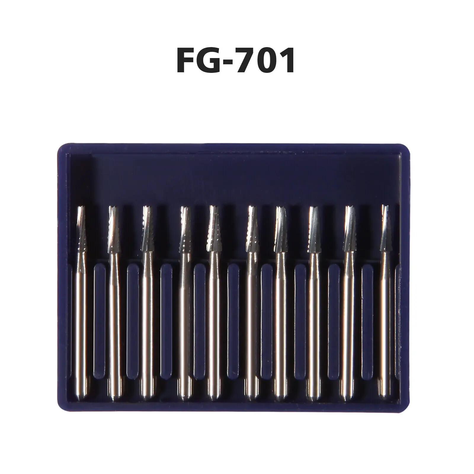 Broca De Aço De Tungstênio De Carboneto Dental, Ferramentas De Dentista, Handpiece De Alta Velocidade, FG #701, 10Pcs