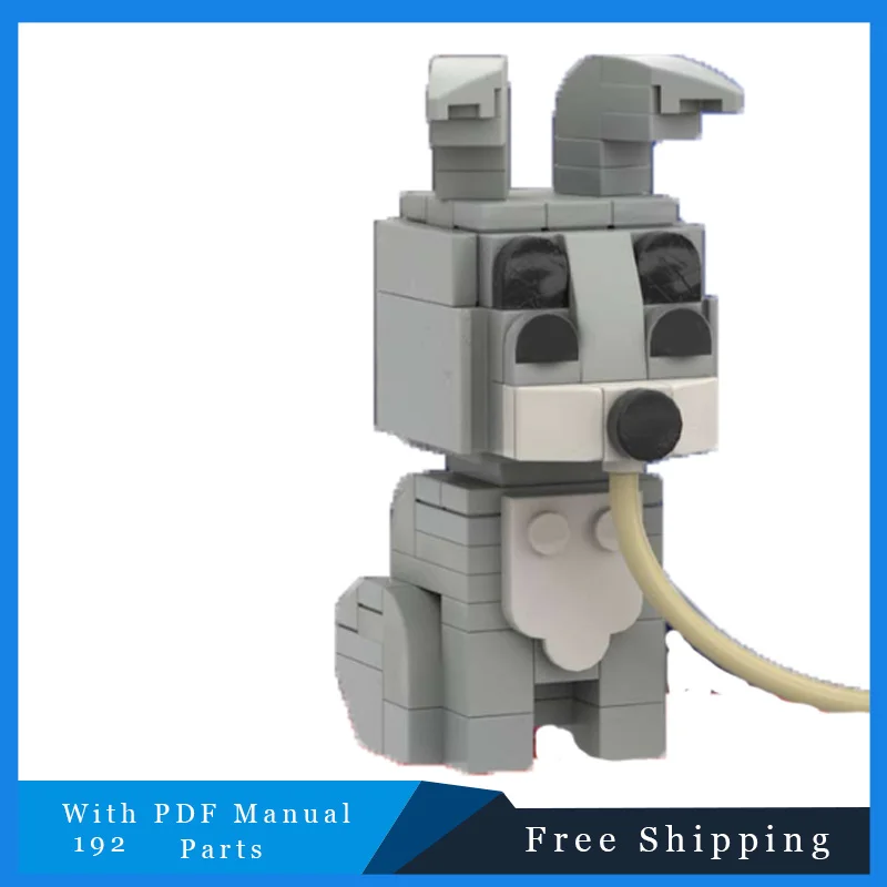 192 pçs moc diferentes cães blocos de construção modelo montagem educacional diy tijolos técnicos brinquedo conjunto para meninos presente festival