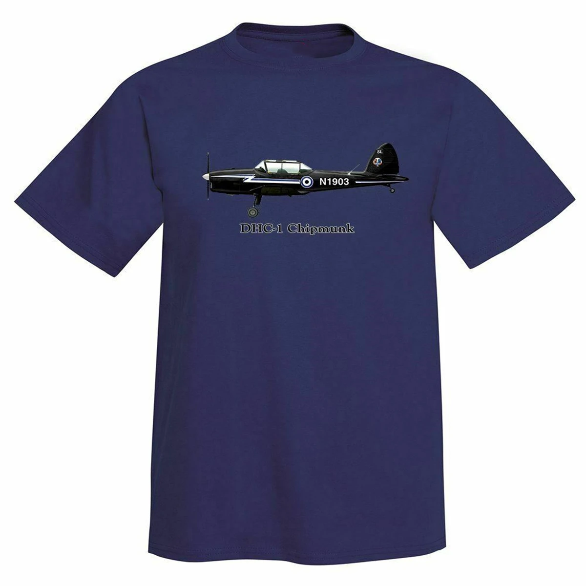 

De Havilland Canada DHC-1 Chipmunk Airplane T-Shirt -Summer Cotton O-Neck Short Sleeve Mens T Shirt New S-3XL