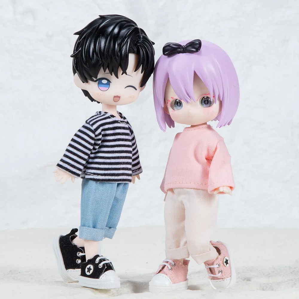 OB11 베이비 돌 드레스 GSC 피규어 클레이 피규어 긴팔 티셔츠 1/12 BJD 아사미 2.0 베어 바디 인형 옷