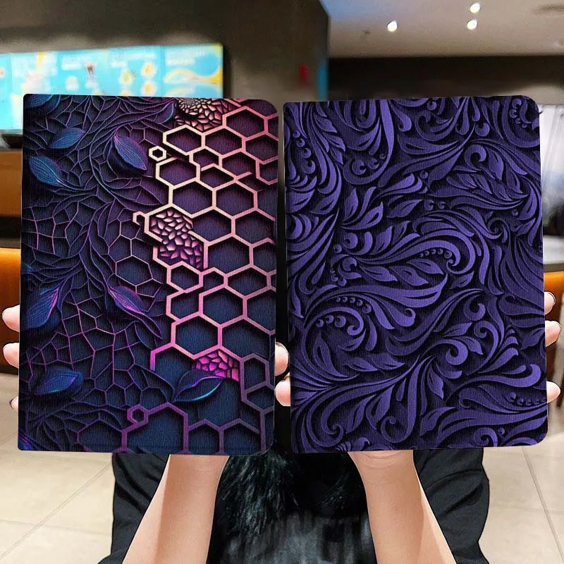 

Purple Swirl Pattern Popular Gift For Honor Pad 8 V8 9 GT MagicPad 13 3 2 Tab MatePad Pro Air 12 X 12.6 Foldable Tablet Case