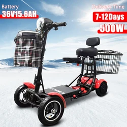 long range mini 4 wheel folding chinese electric luggage electric mobility scooter for seniors disabled