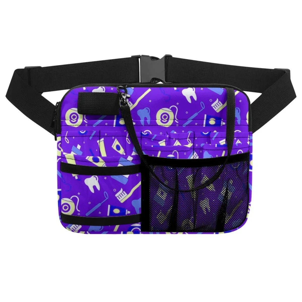 Portable Nurse Fanny Pack Dental Hospital Nursing Tools Print Waist Bag for Stethoscopes Bandage Scissor Practical Hip Bags Gift