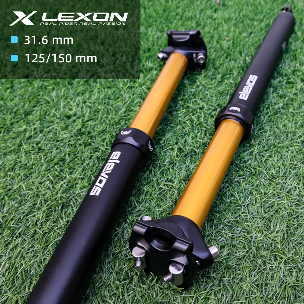 Elevos MTB Dropper Seatpost 31.6mm 125mm/150mm Down Pull Internal Cable Remote Control Adjustable Suspensin Seatpost