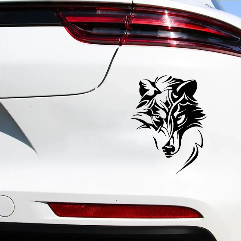 Wolf Head Car Creative Art Sticker Auto Body Bumper Windows Motorcycle Laptop Walls Vinyl Film Cool Decal Car Tuning Accessories