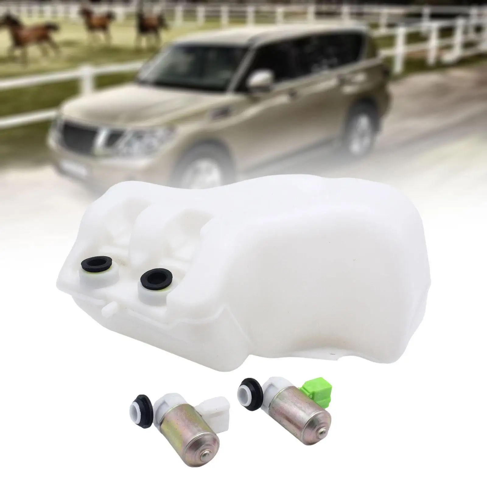 Windshield Wiper Washer Bottle Washer Fluid Reservoir Bottle Tank with Cap Car Accessories Replace for Nissan Patrol GQ Y60