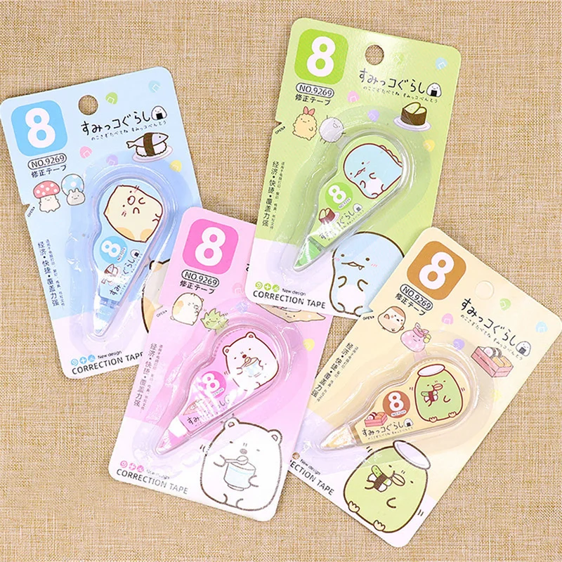 Cute Lovely White Out Corrector Correction Tape Stationery Student Altered Tapes School Office Supplies