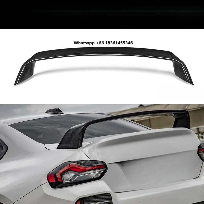 

For 2 Series G42 M2 G87 MP Style Dry Carbon Fiber Rear Trunk Wing Spoiler 2022-IN