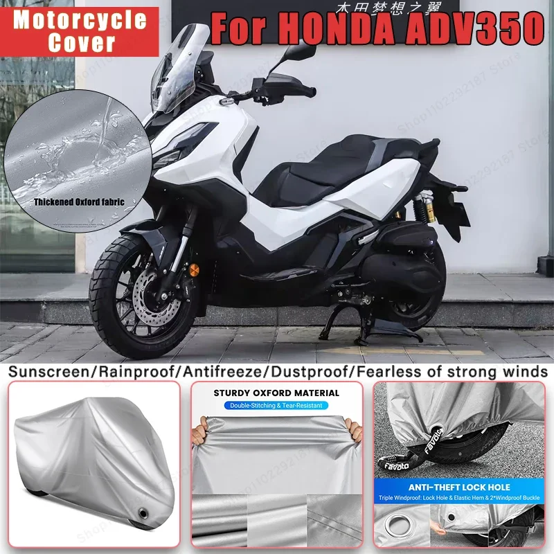 

For HONDA ADV350 No Ear Motorcycle Cover - Outdoor Full Body Protection, Waterproof Dustproof Heat-Resistant Moto Accessories