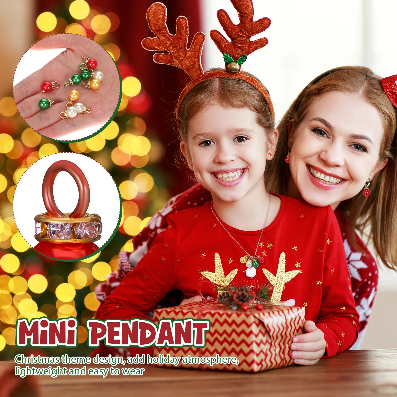 200 قطعة شجرة عيد الميلاد الصغيرة الحلي لامعة الحلي أنيقة عطلة ديكور كرات صغيرة خفيفة الوزن سهلة التعليق الحلي الصغيرة #5