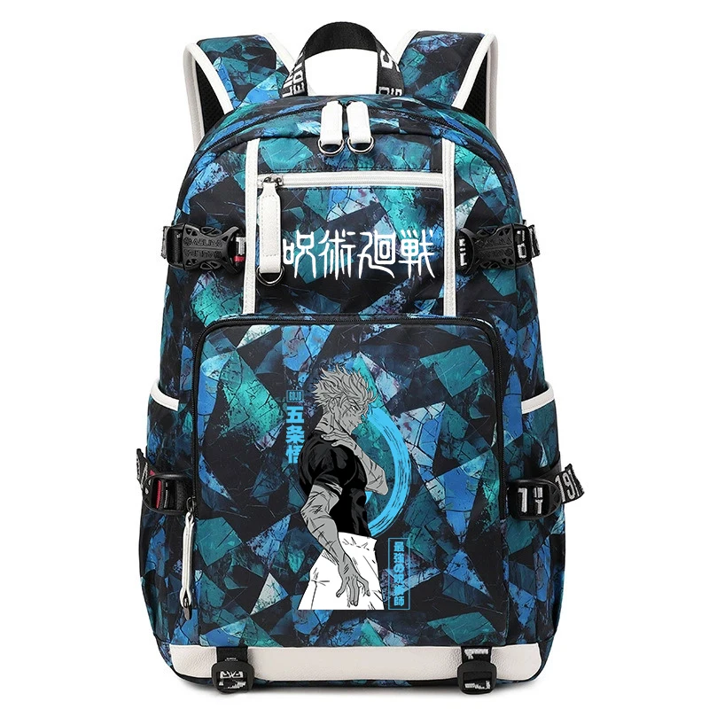 

Jujutsu Kaisen Gojo Print Student Backpack Large Capacity Casual Daypack for Boys Girls School Bag