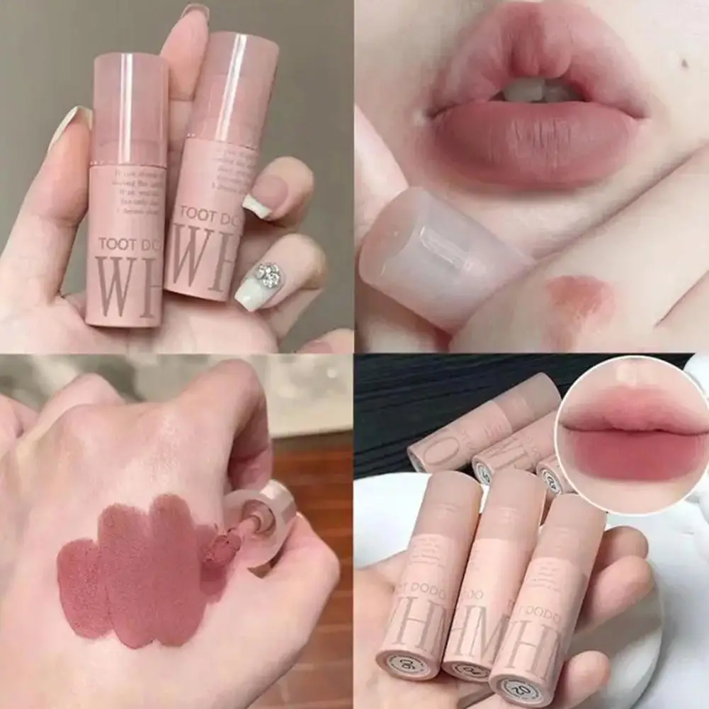 TOOT DODO Lip Balm Mist Velvet Lip Glaze bocca leggera Longlasti Waterproof As rossetto antiaderente Red Air Cup Mist Lip D7D5