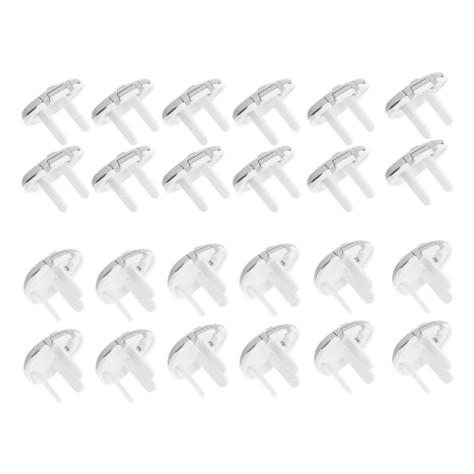 24 قطعة من أغطية المخرج المقاومة للأطفال غطاء توصيل عازل لواقي مقبس سلامة الطفل من الصعب إزالةها بواسطة الأطفال بلمسة نهائية ناعمة رقم