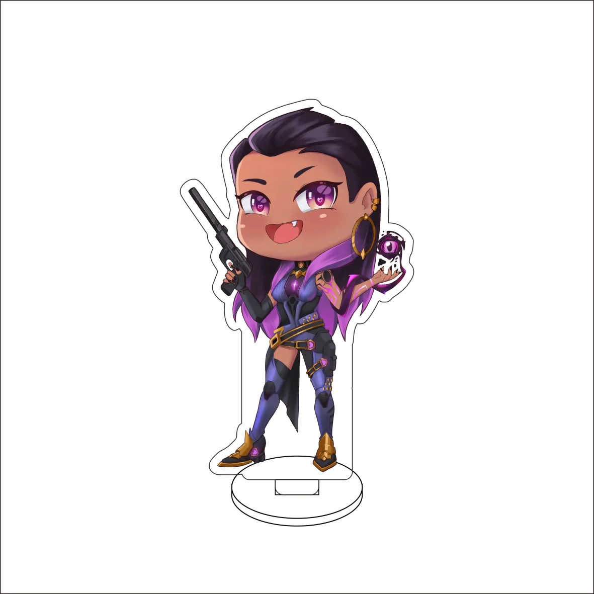 10CM Anime VALORANT  Figure Stand Model KAY/Sage/BRIMSTONE/Reyna/Viper  Cute Desk Decor Standing Sign Gifts
