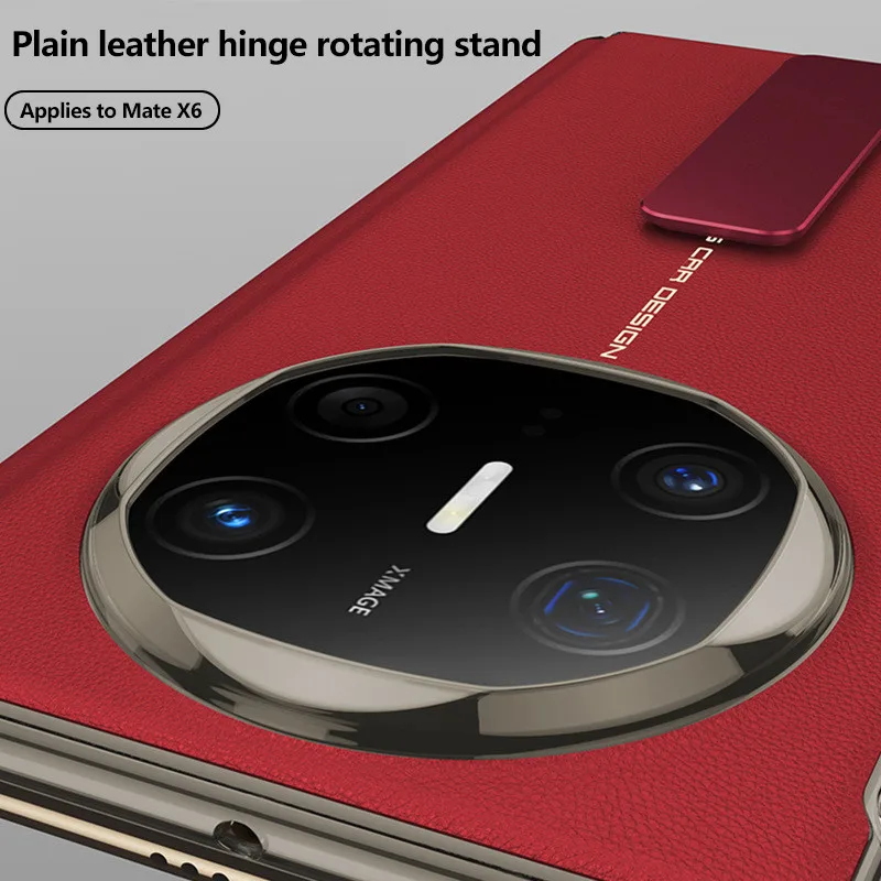 حافظة لهاتف هواوي ميت X6 ميت اكس 6 جلد مطلي بالكهرباء 270 °   غطاء غلاف قابل للطي بحامل دوران