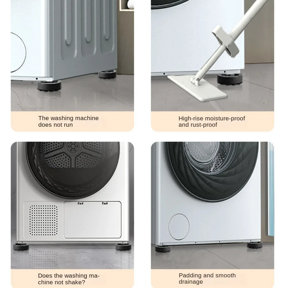 

Аксессуары для подставок, подушечки для ног для стиральной машины, мебельная подушечка для ног, универсальная антивибрационная подставка для защиты пола, противоударная
