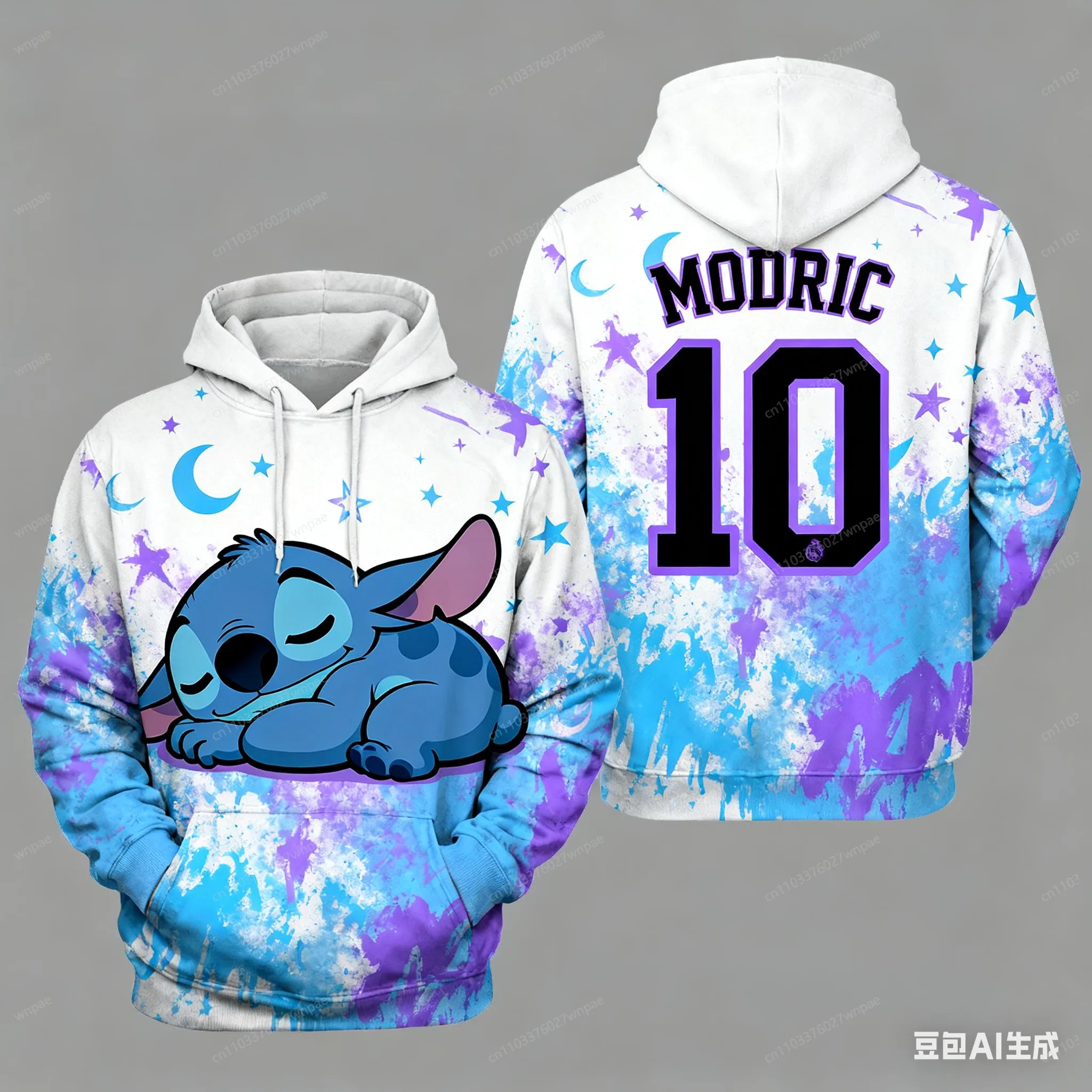 سترة جيرسي بغطاء للرأس بطباعة ثلاثية الأبعاد من AI-Creative Stitch: أنيقة ومريحة رياضية كاجوال كلاسيكية، ضرب عالمي لطيف وأجنبي، جاهز للجنسين للبالغين والأطفال #6