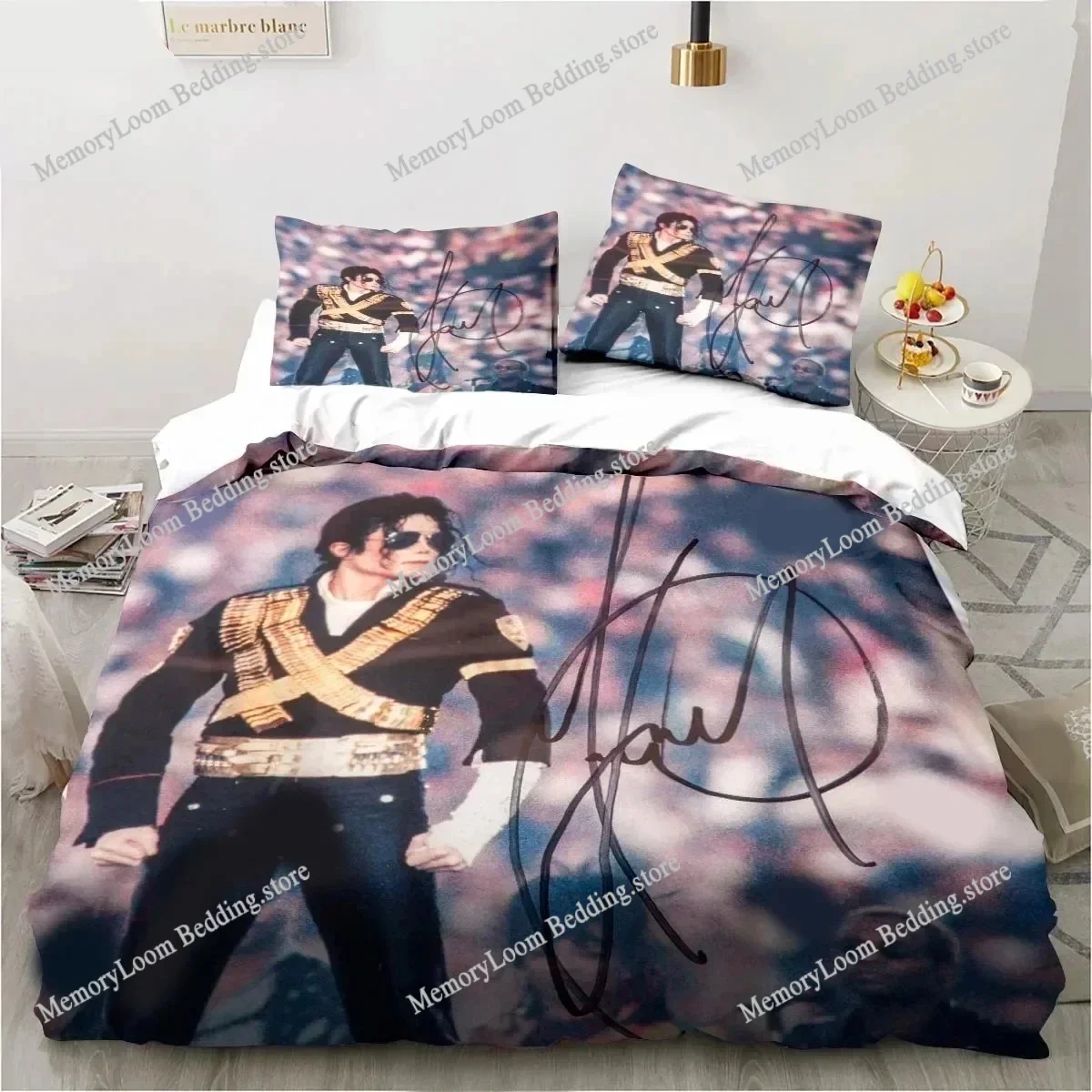 

Ultimate Michael Jackson Comforter Set: Complete Bedding for a Stylish Bedroom Makeover. Perfect for Adults & Teens.Luxury Gift