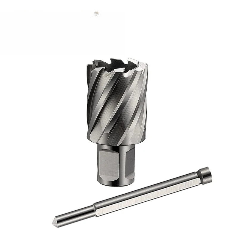 6pcs HSS Annular Cutters Set With Pilot Pin Weldon Shank
