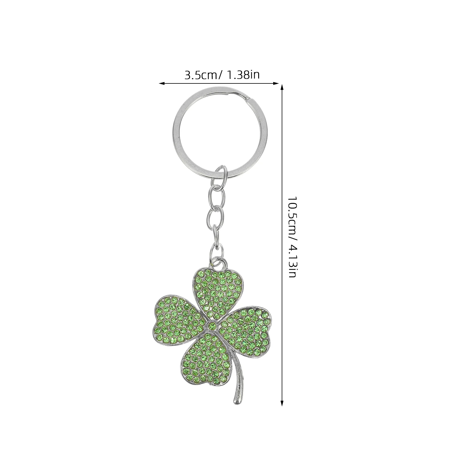 Four Leaf Keychain Shackle St Patricks Day Charms Golden Party Favors Ring