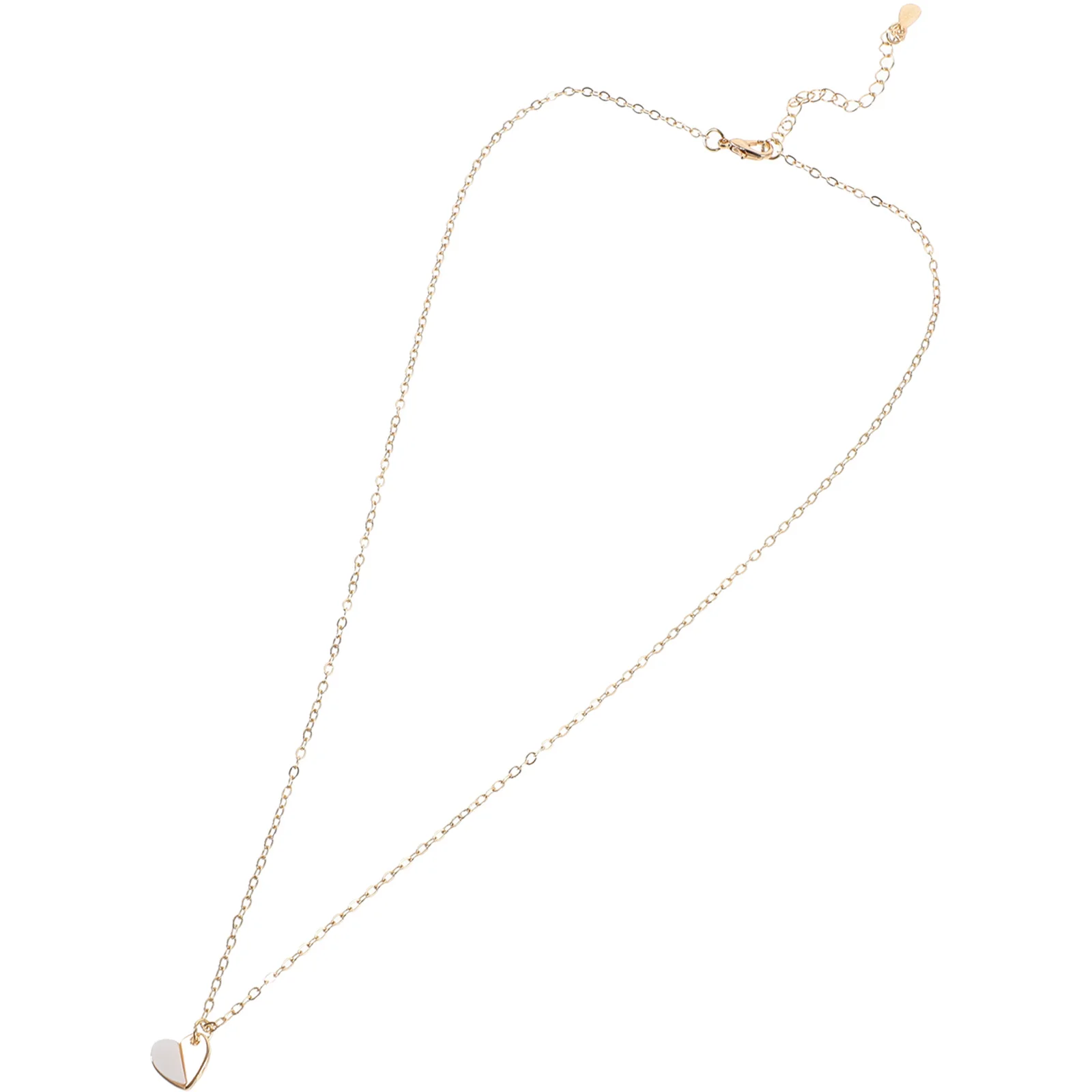 

K Gold Heart Necklace for Women Hollow Pendant Alloy Skin Safe Corrosion Resistant Timeless Design Gift for Her Birthday