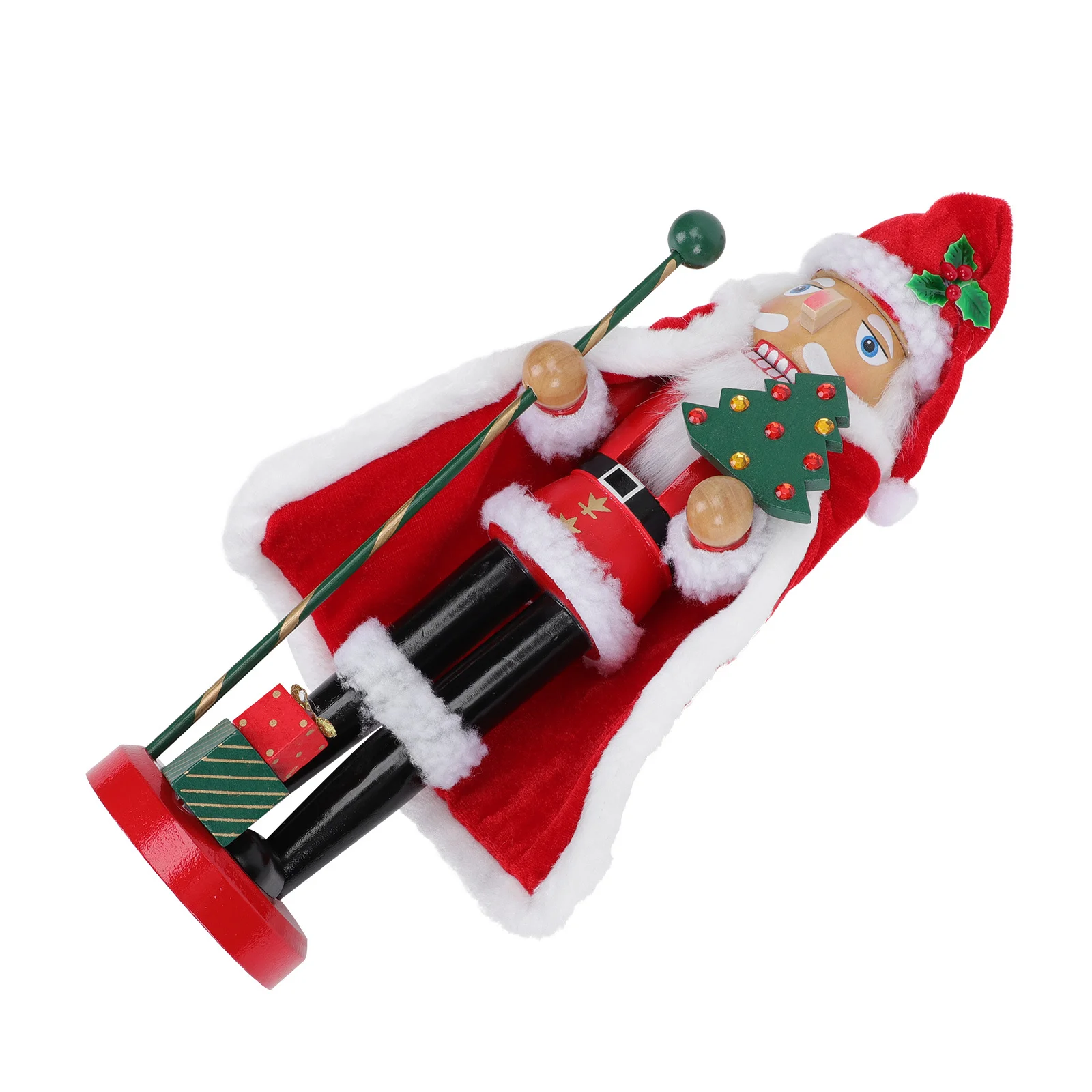 

Nutcracker Pendant Xmas Adornment Cartoon Decor Wooden Nutcracker Desktop Ornament Party Decoration Office Adorn