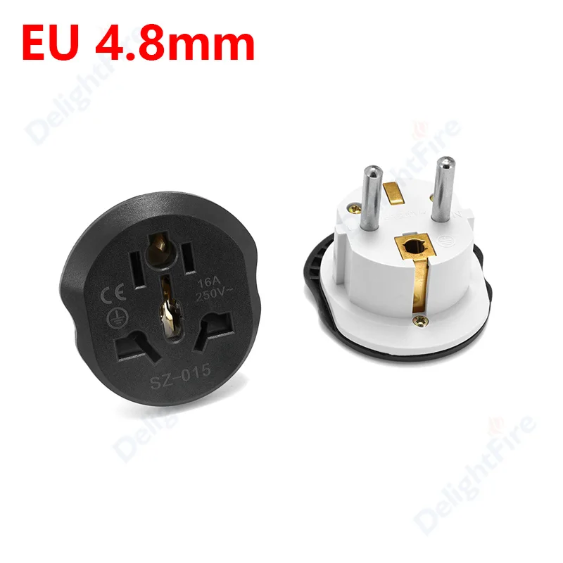 

EU UK AU USA US Sockets Plug To Euro KR Korean Plug French Socket Adaptor 10A 16A 110v 220v Extension Universal Travel Adapter