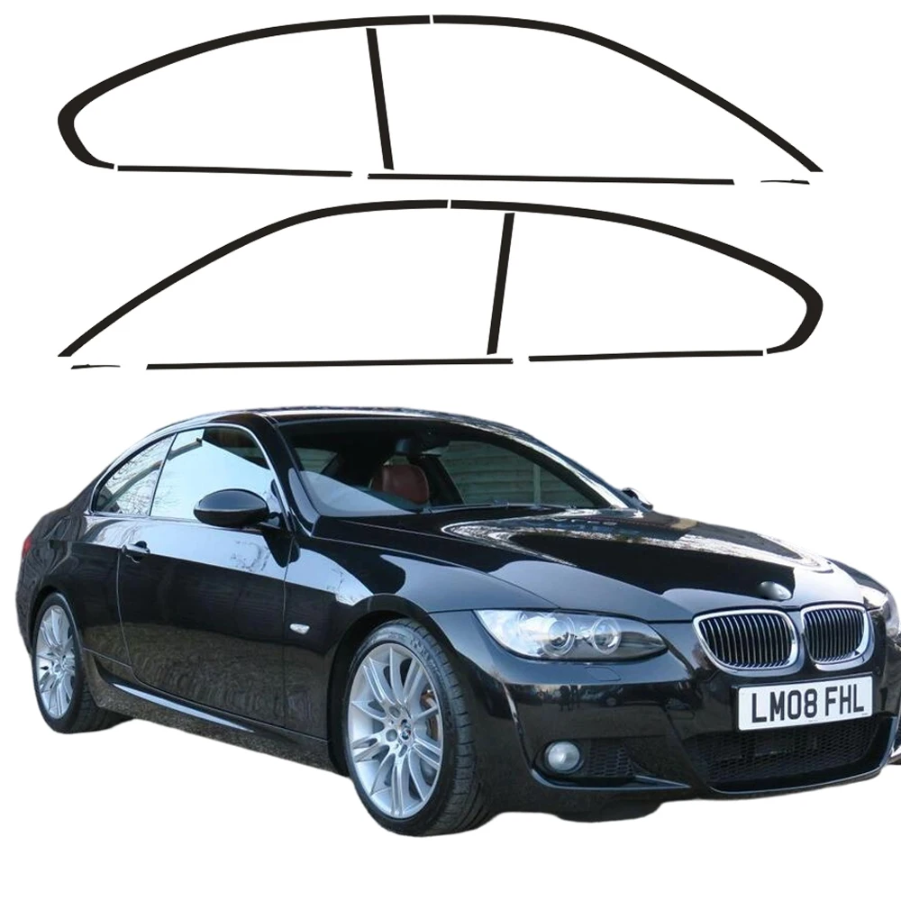 

Exterior Window Trim Chrome Delete protective Film For BMW 3 Series E92 coupe 2005-2012 Glossy/Matte Black Sticker