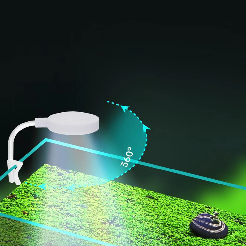 1PC Small Fish Tank Led Light Aquatic Grass Lighting Mini Fill Light Waterproof Aquarium Landscaping Accessories image 2
