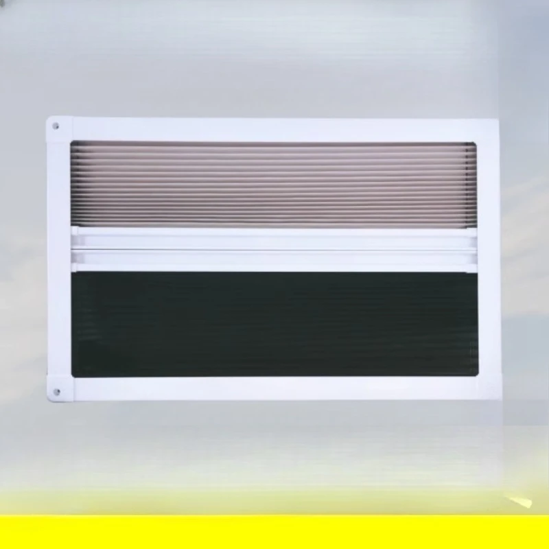 

RV Screen Sunshade Customized Size RV Accessories Screen Door and Window Accessories Inner Window Screen Pleated Shade