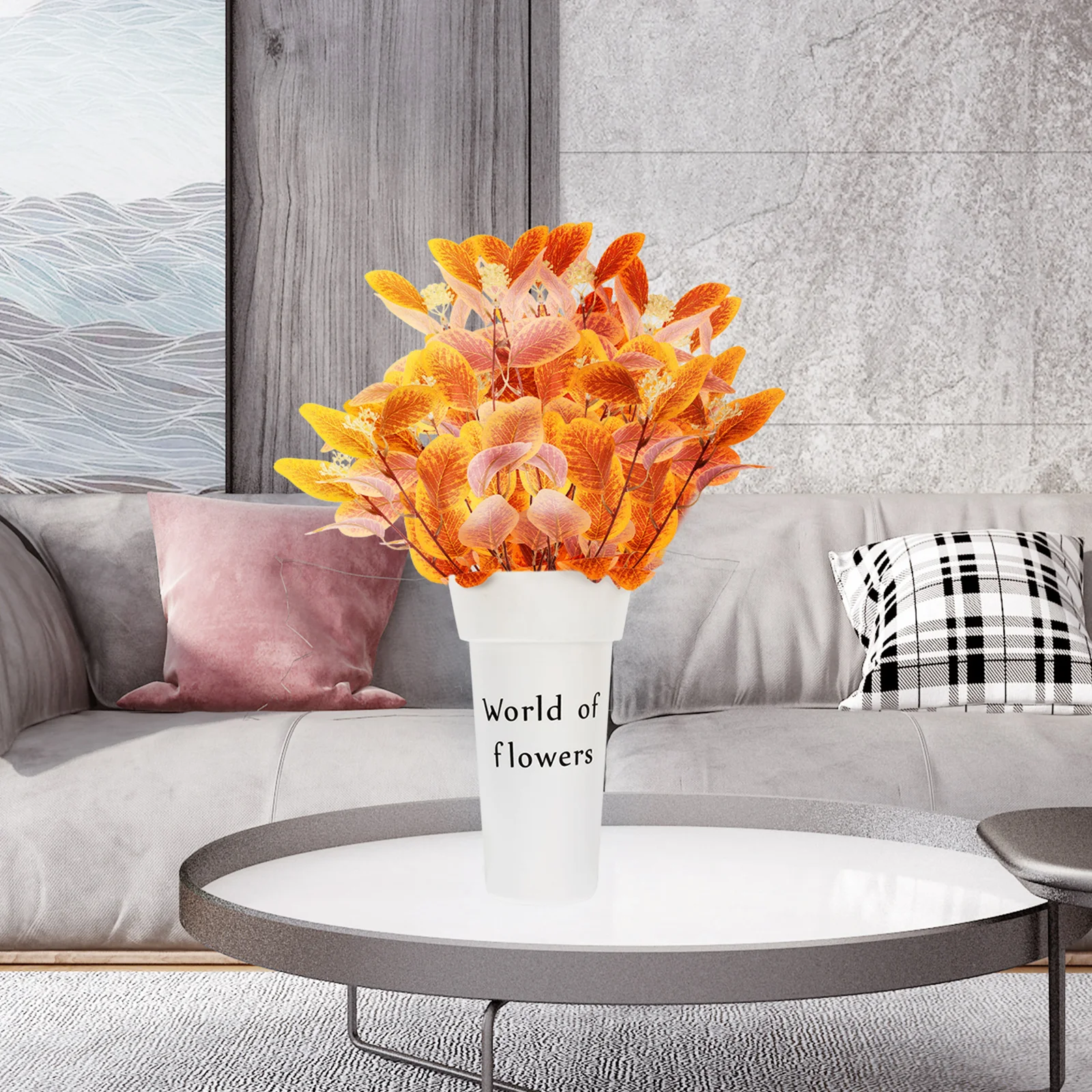 

1pcs Large Capacity Plastic Bucket Waking Flower Bucket For Floral Arrangement Shop Storage Container Simple Design