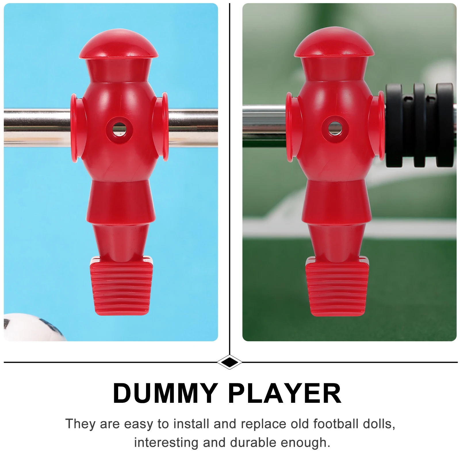 

4pcs Player Football Replacement Figures Resin Soccer Table Football Supplies Table Accessory For Adults