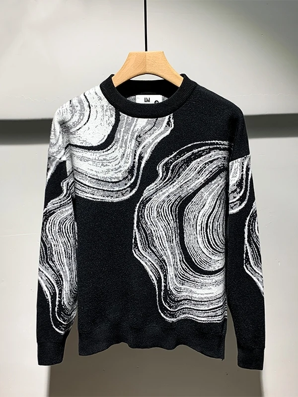 

Мужской трикотаж на осень-зиму: приталенный, с вышивкой, повседневный, универсальный, удобный, дышащий